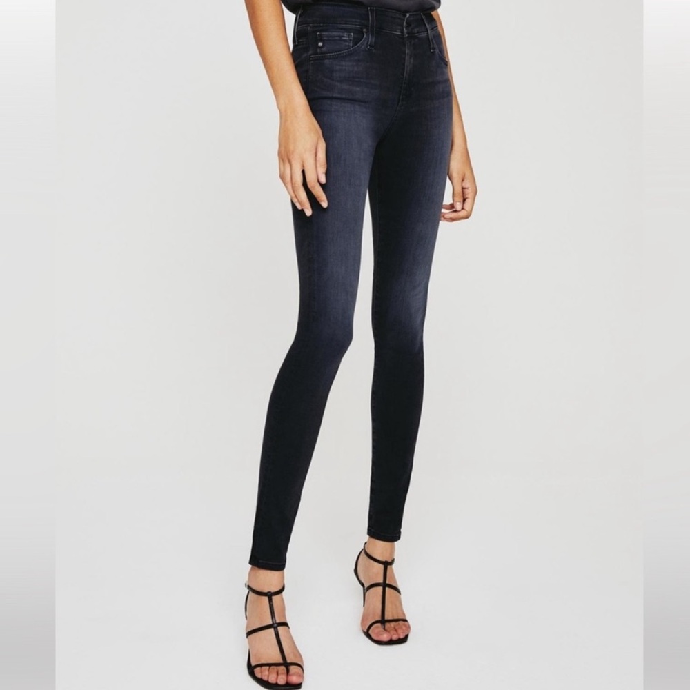AG Farrah Skinny Ankle High-Rise Contour Jeans 26R Great Dark Wash